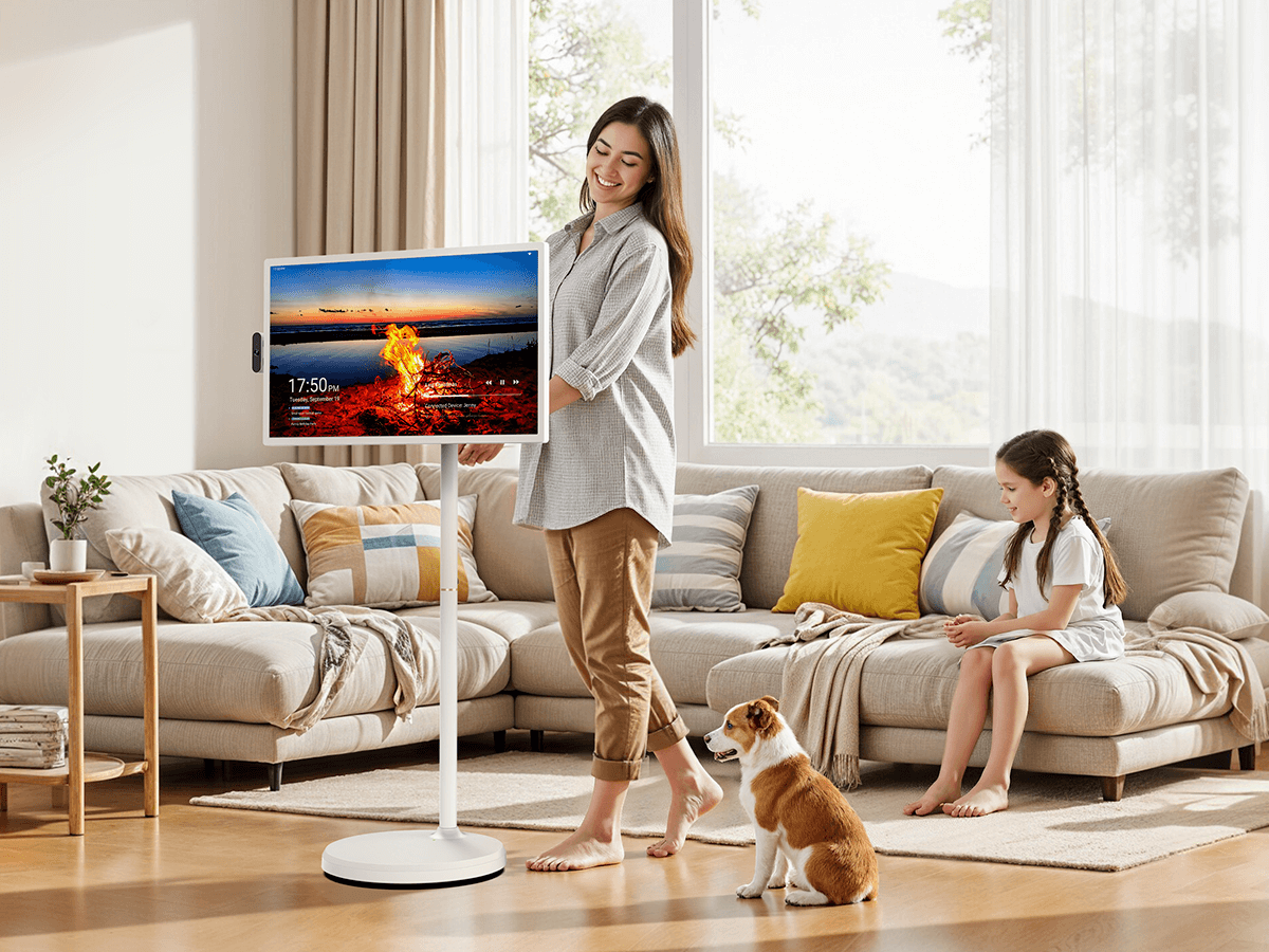 Apolosign Portable TV—portable, flexible, and perfect for enjoying entertainment anywhere.