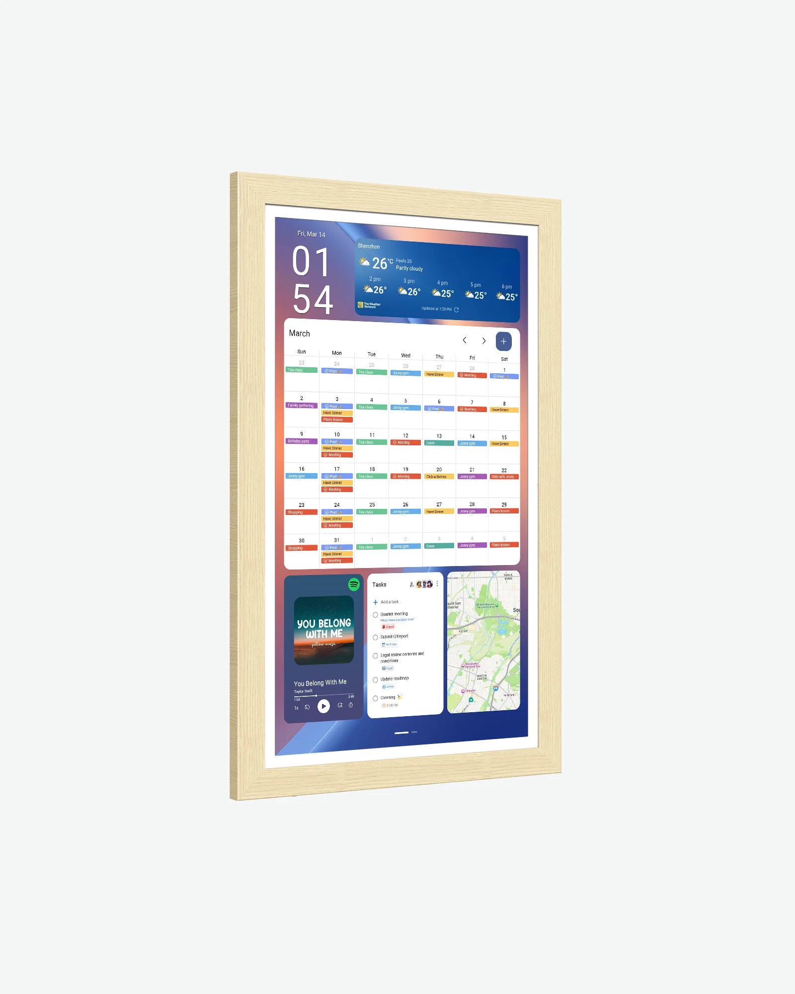15.6" Digital Calendar