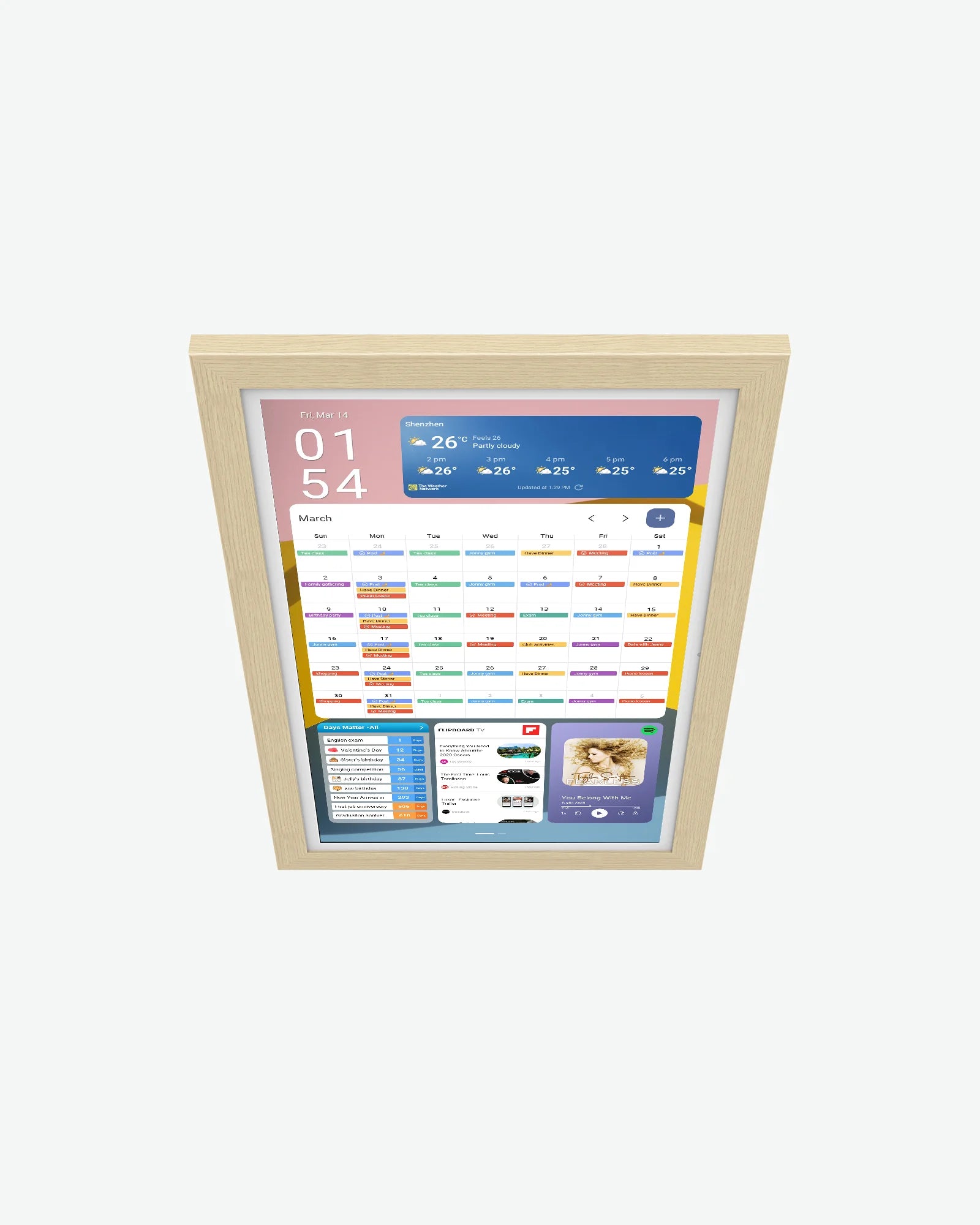 15.6" Digital Calendar
