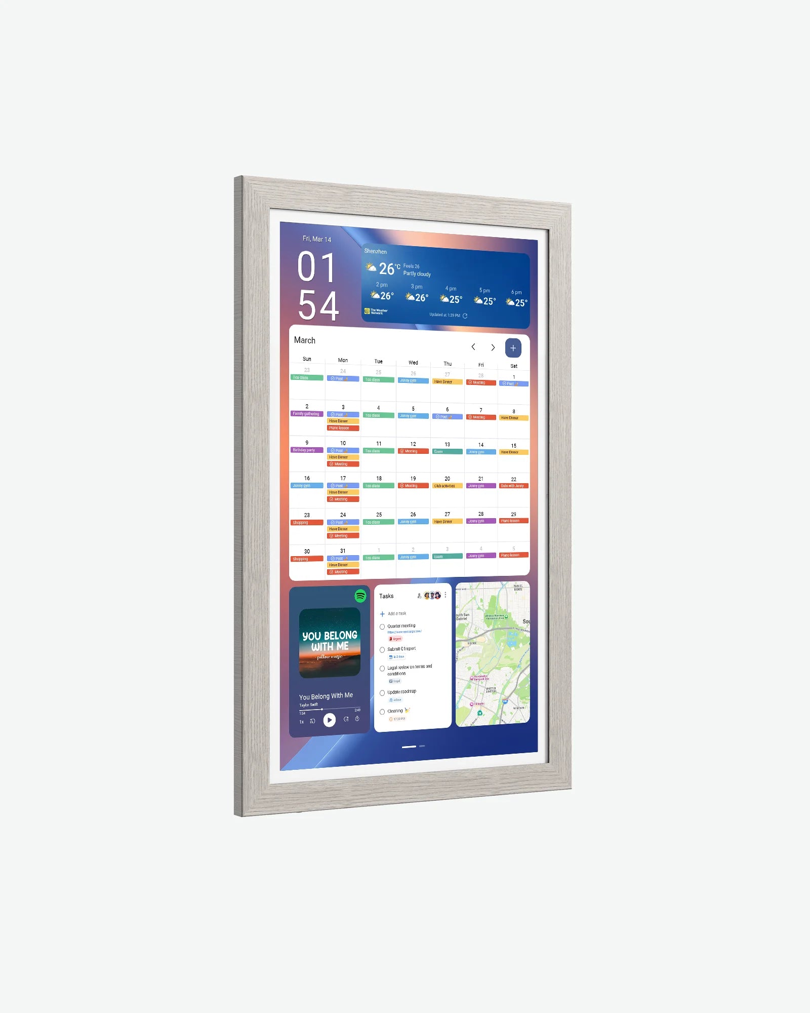 15.6" Digital Calendar