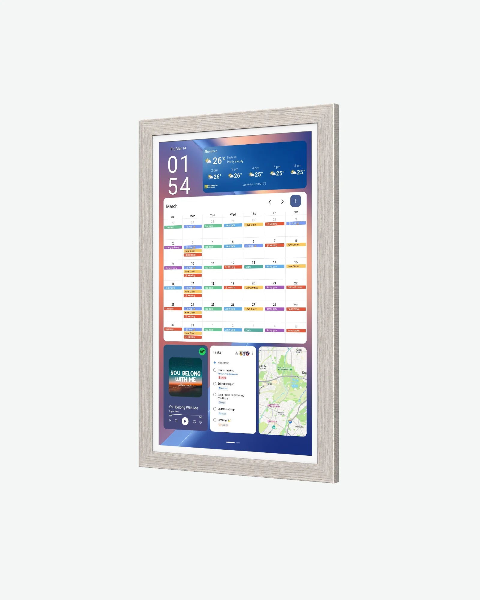 15.6" Digital Calendar