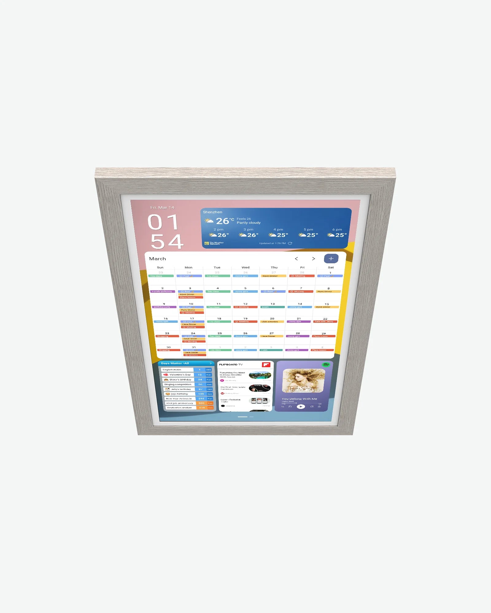 15.6" Digital Calendar