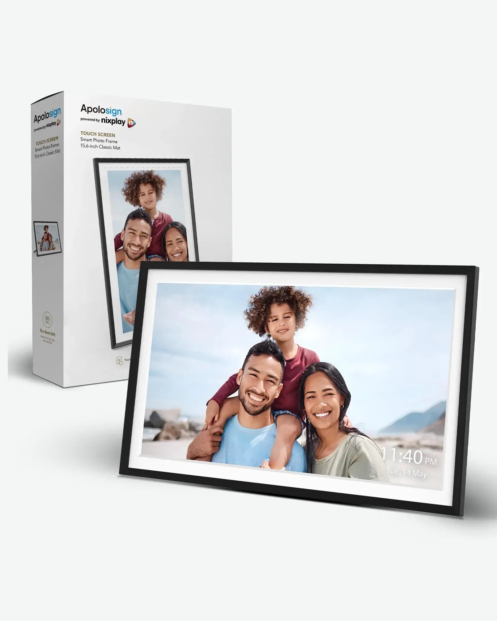Apolosign 15.6" Digital Photo Frame – Frame with Nixplay App