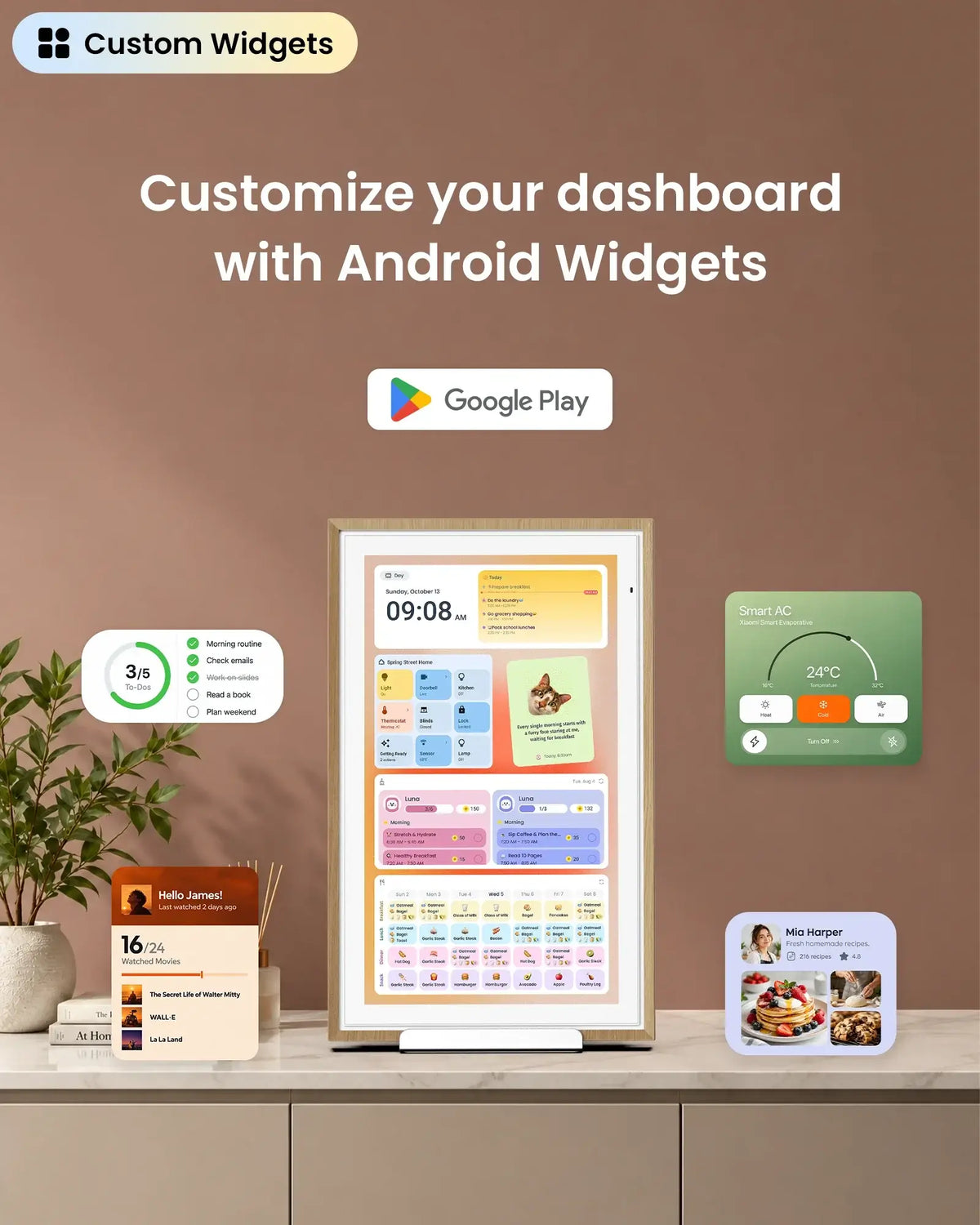 Apolosign 21.5" Digital Calendar