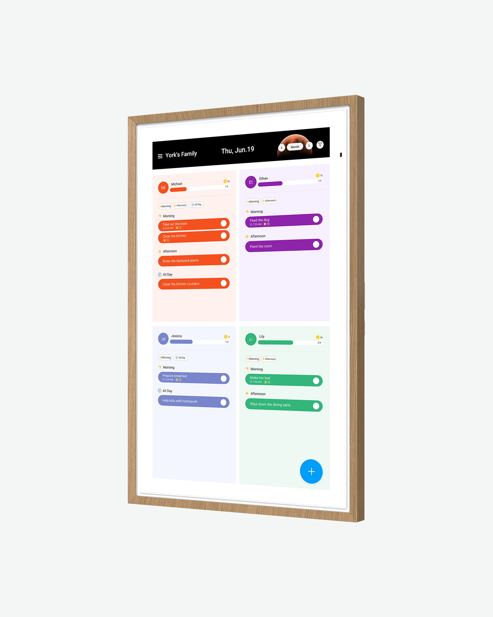 Apolosign 27" Digital Calendar, Dual Mode Smart Family Calendar