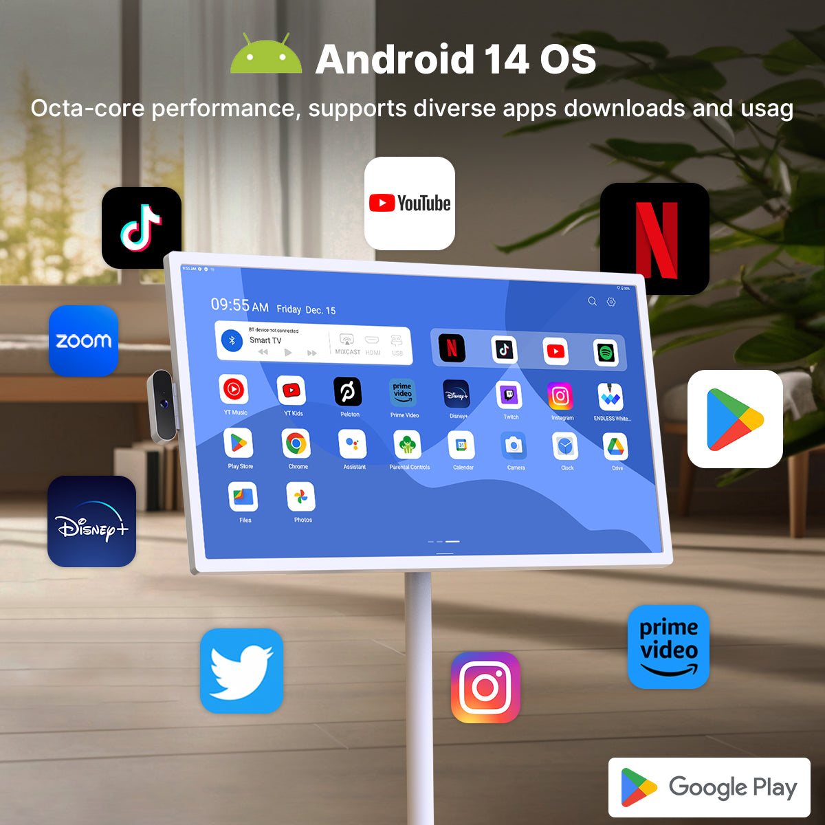 32" Portable Touch Screen Smart TV