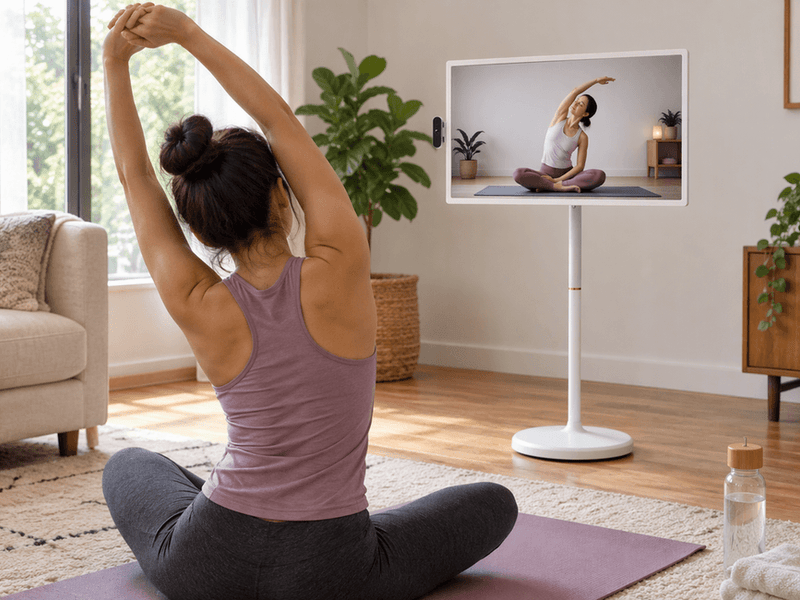 Where to Put a Screen for Yoga and Stretching at Home