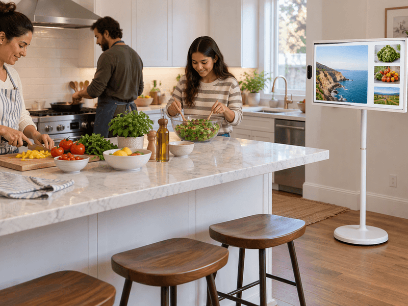 Portable TV or Tablet for Kitchen Recipes? A Shared-Cooking Guide