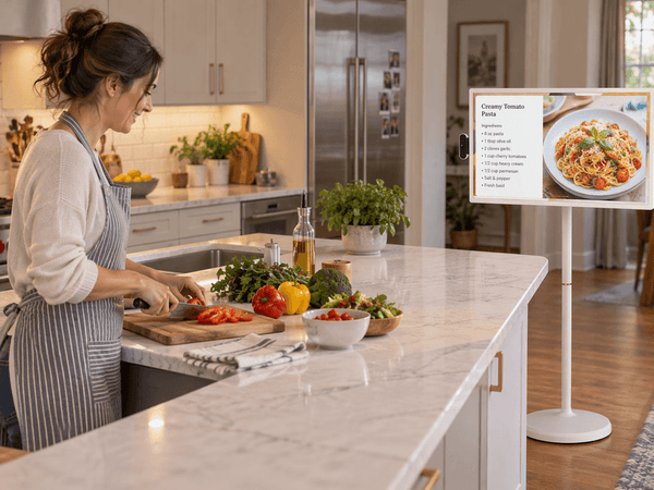 What Screen Size Makes Kitchen Recipes Easy to Follow?