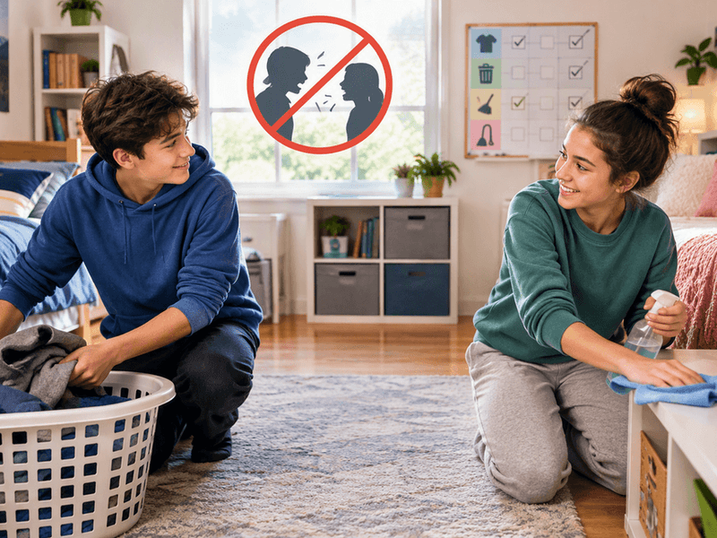 Shared Bedroom Chore Division: How to Stop Sibling Blame and Clean Common Rooms