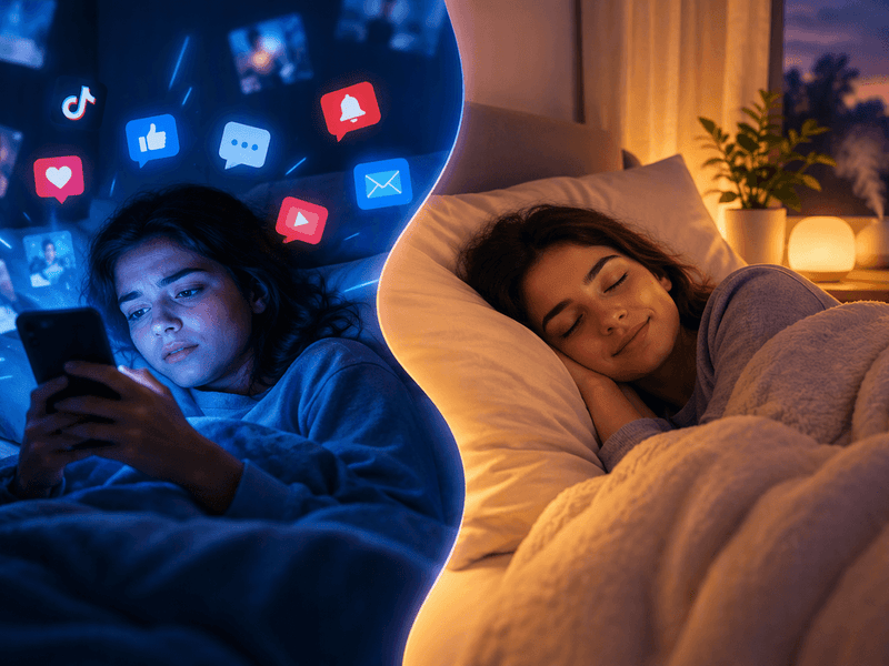 Screen-to-Sleep Transition: Replacing Handheld Chaos with Calming Ambient Evening Cues