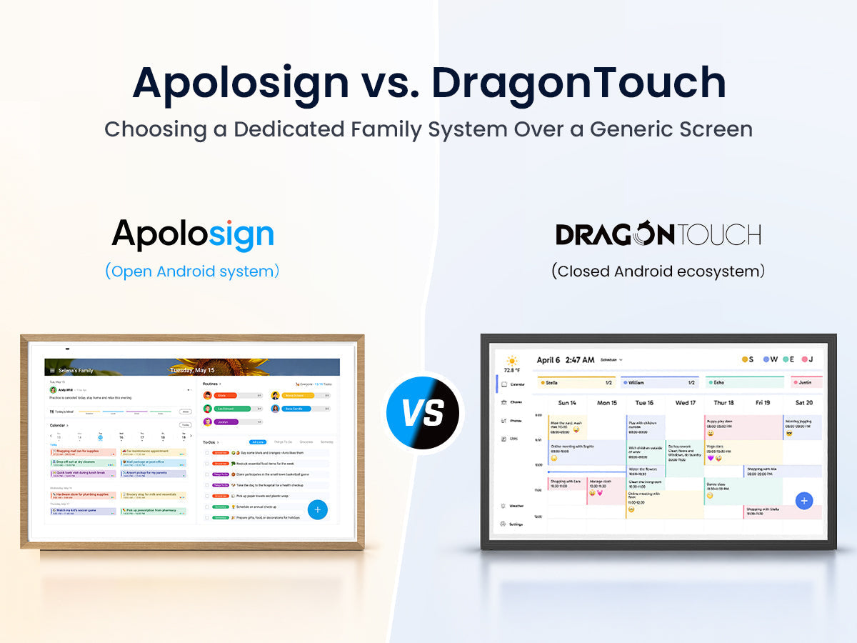 DragonTouch vs. Apolosign: Choosing a Dedicated Family System Over a Generic Screen