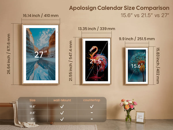 Wall Digital Calendar Buying Guide for Sizes Setup and Smart Features