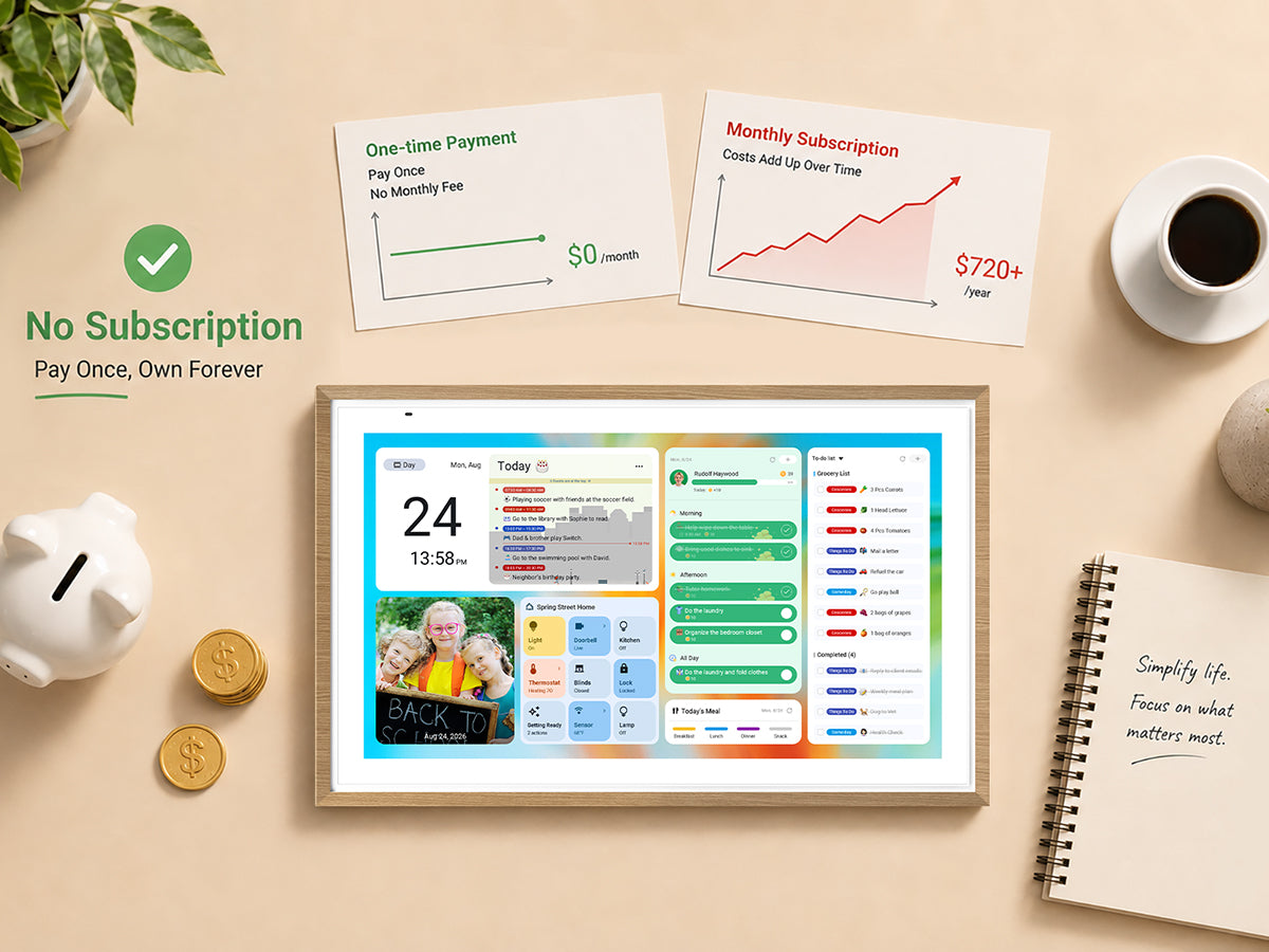 Zero Subscription Fees: Why Paying Once for a Digital Family Calendar Beats Monthly Fees in 2026