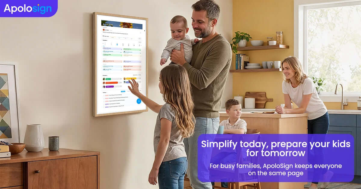 Spring Home Upgrade: How Digital Wall Calendars Help Families Stay Organized