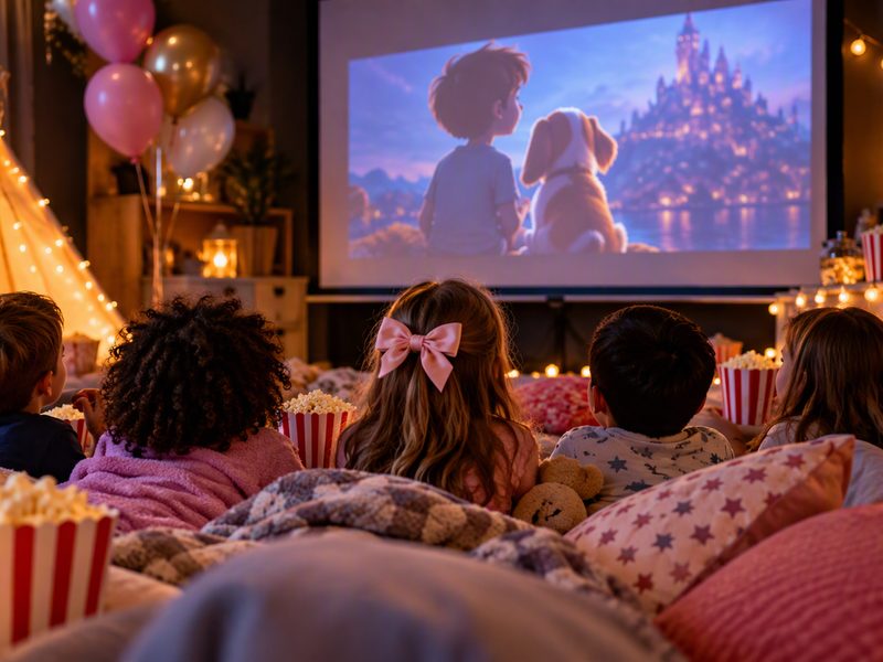 How to Plan a Kids’ Birthday Movie Night Around One Shared Film