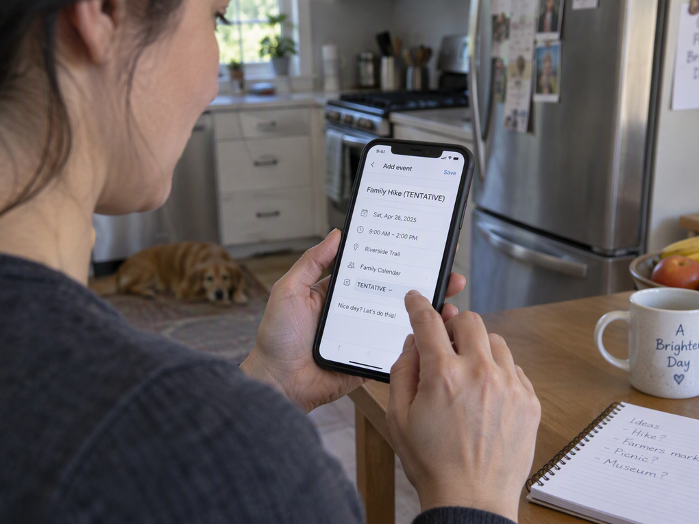 Tentative or Confirmed? A Family Calendar Rule for Plans That Aren't Final