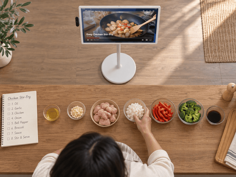 How to Follow a Video Recipe on a Kitchen Screen Without Losing Your Place