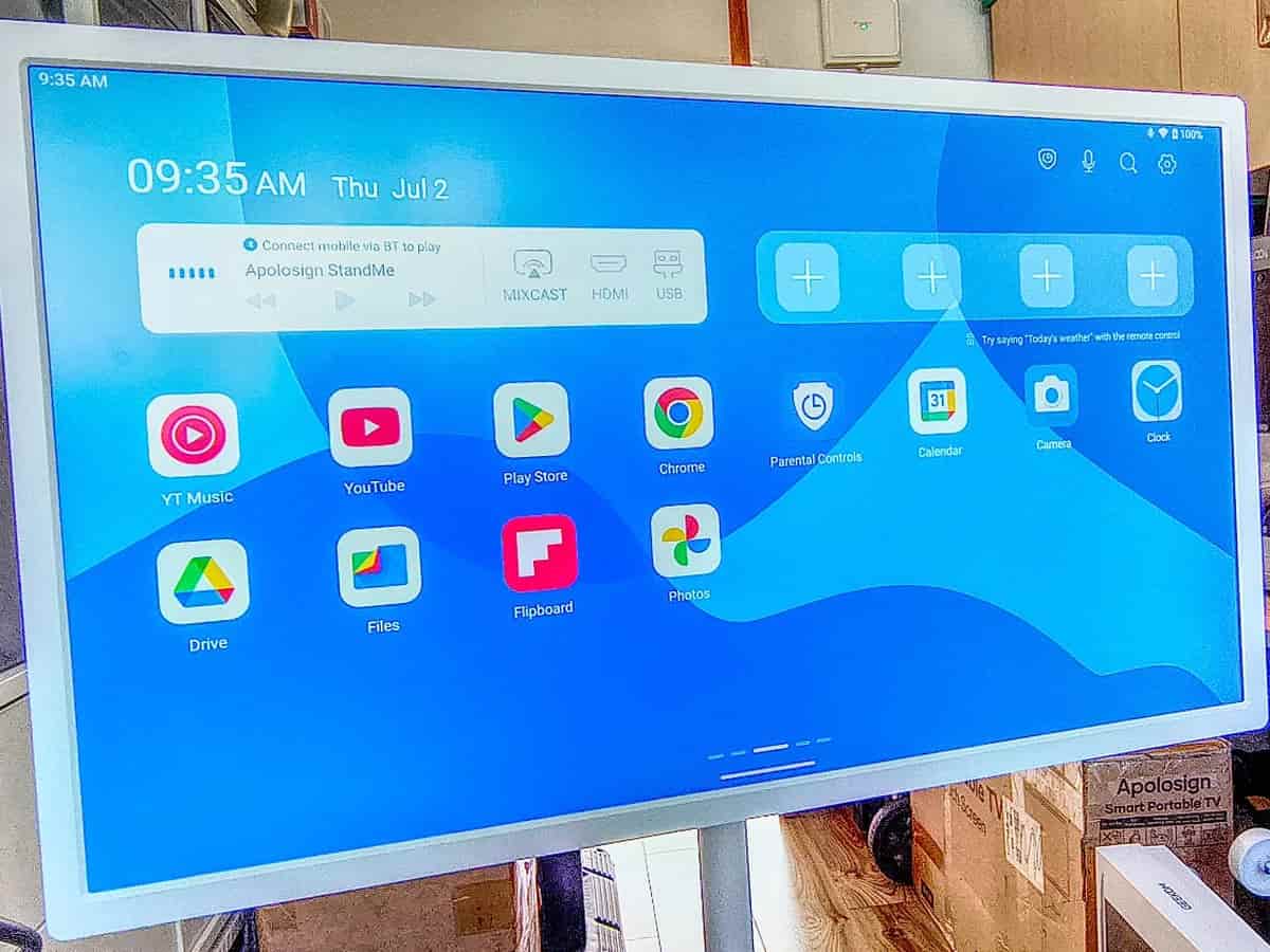 TechRadar Reviews Apolosign 32" Smart Portable TV: A 4K Touchscreen Built for Mobility