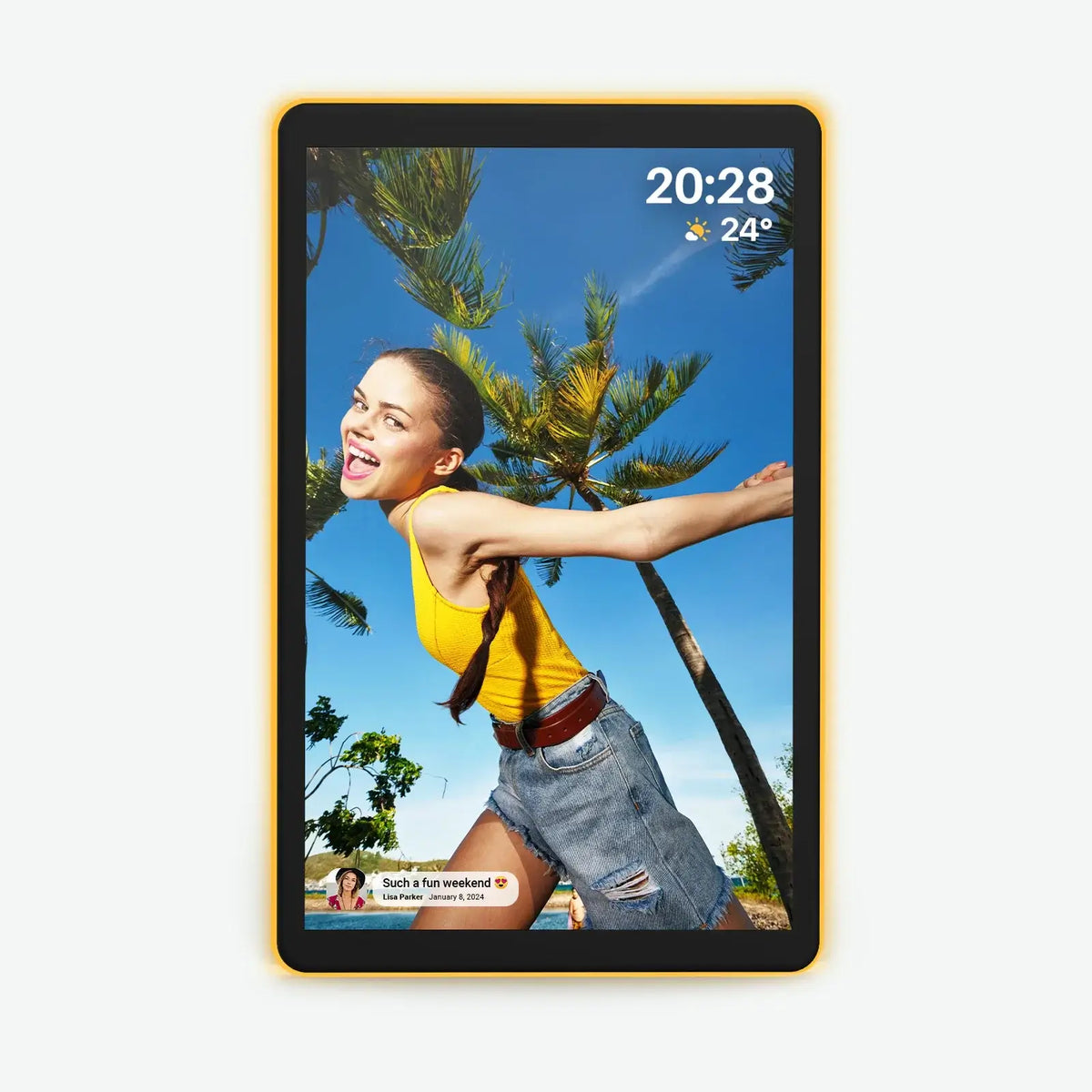 Apolosign Digital Photo Frame | HD Touchscreen, Wi‑Fi & Alexa