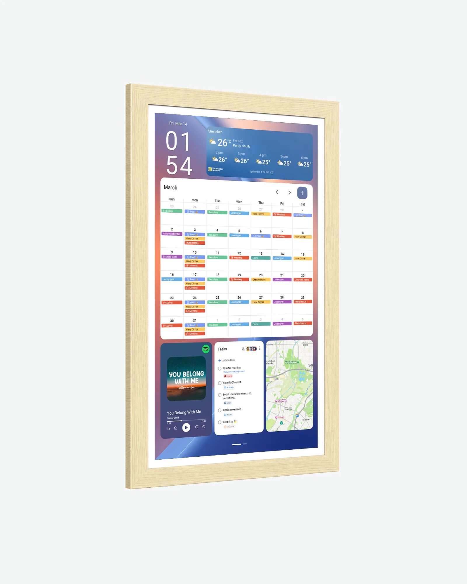 21.5" Digital Calendar