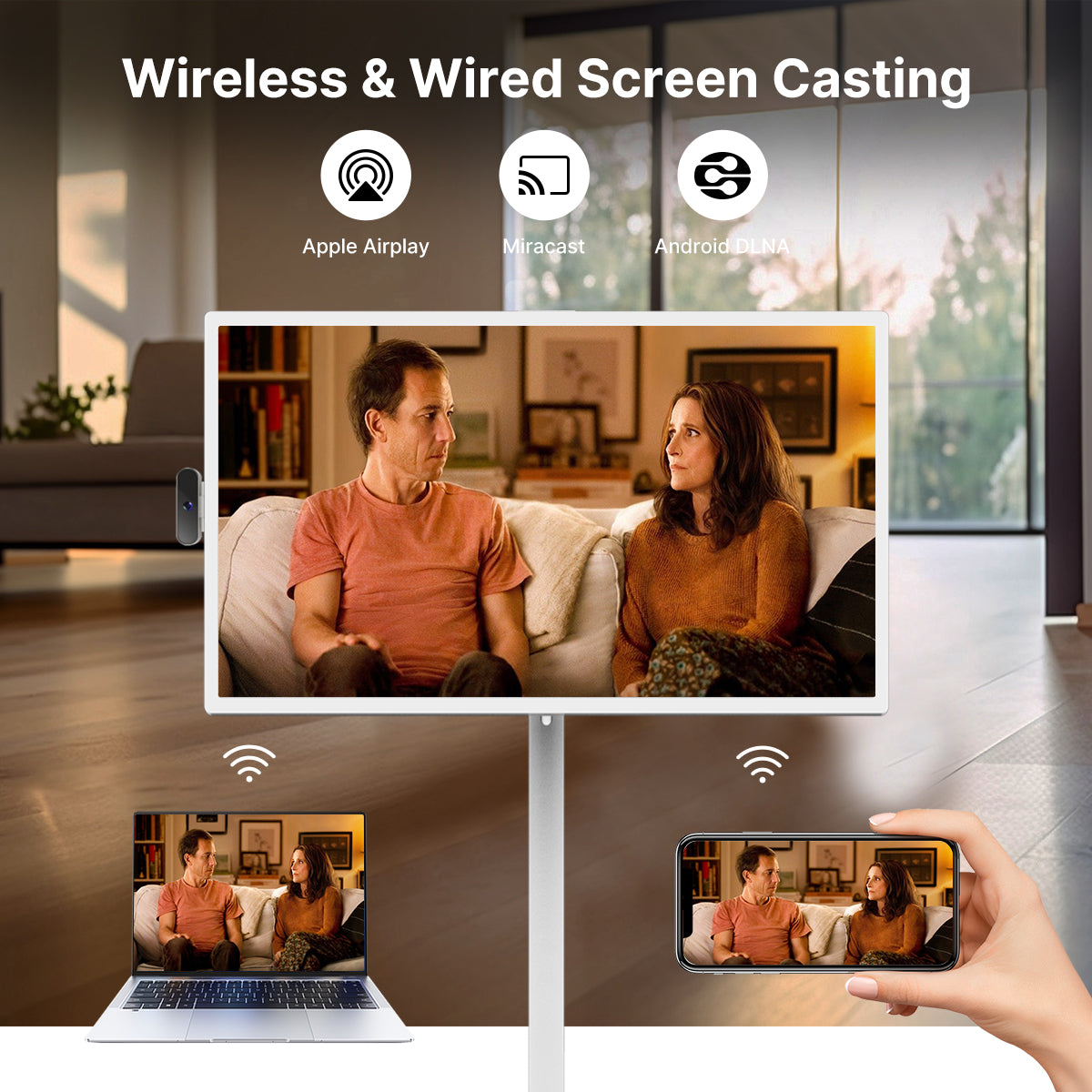 24" Portable Touch Screen Smart TV