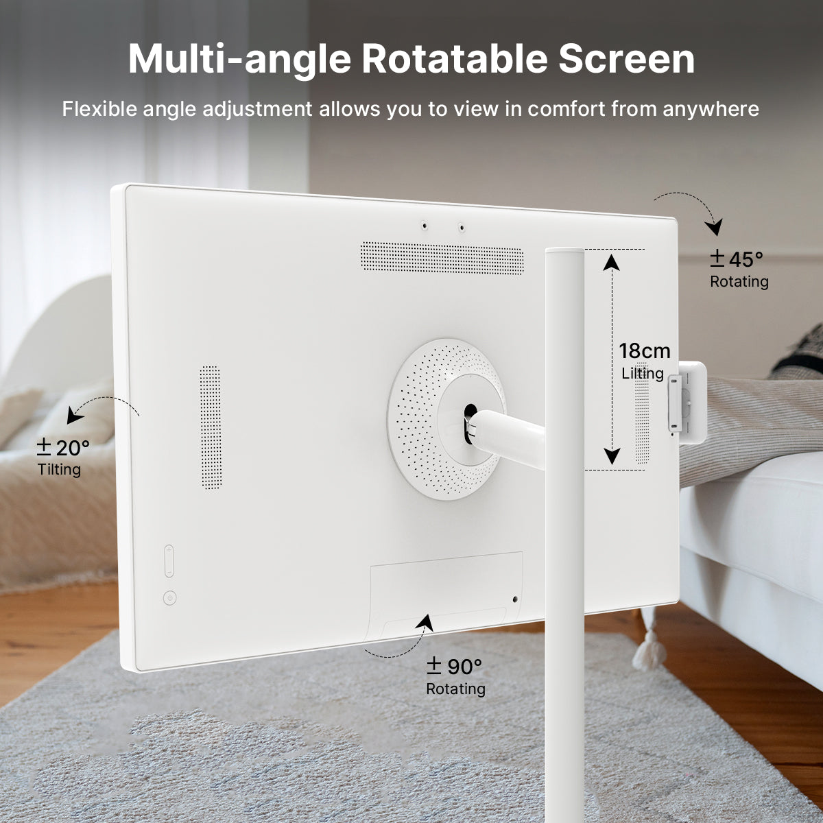 24" Portable Touch Screen Smart TV