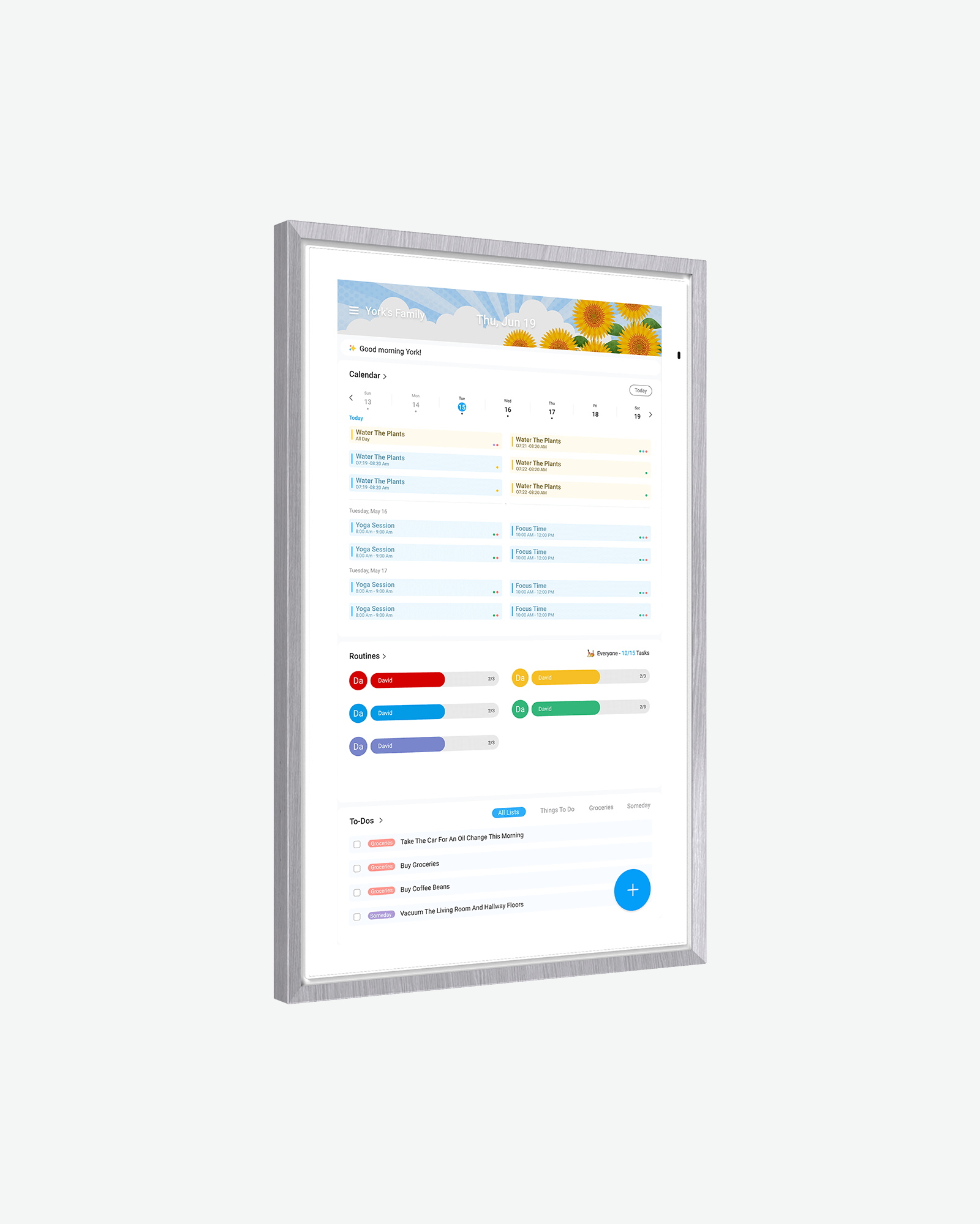 Apolosign 15.6" Digital Calendar, Dual Mode Smart Family Calendar
