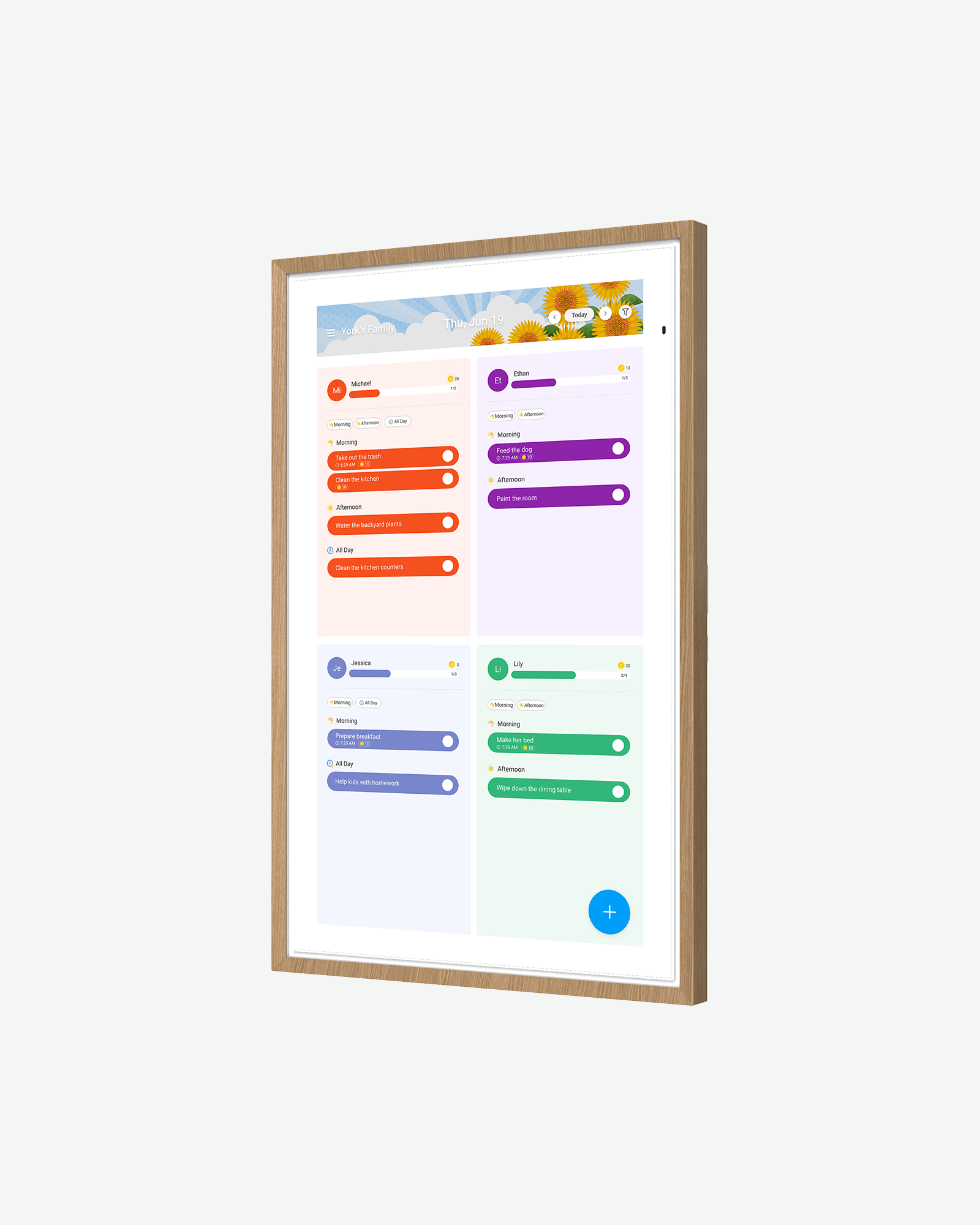 Apolosign 15.6" Digital Calendar, Dual Mode Smart Family Calendar