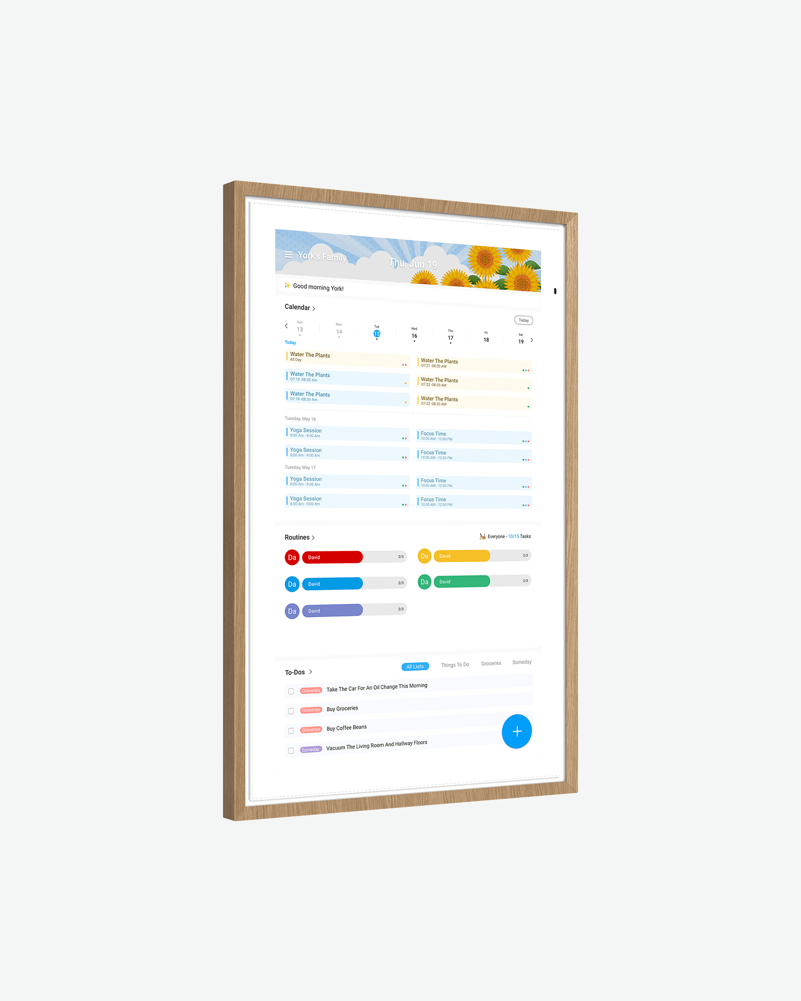 Apolosign 15.6" Digital Calendar, Dual Mode Smart Family Calendar