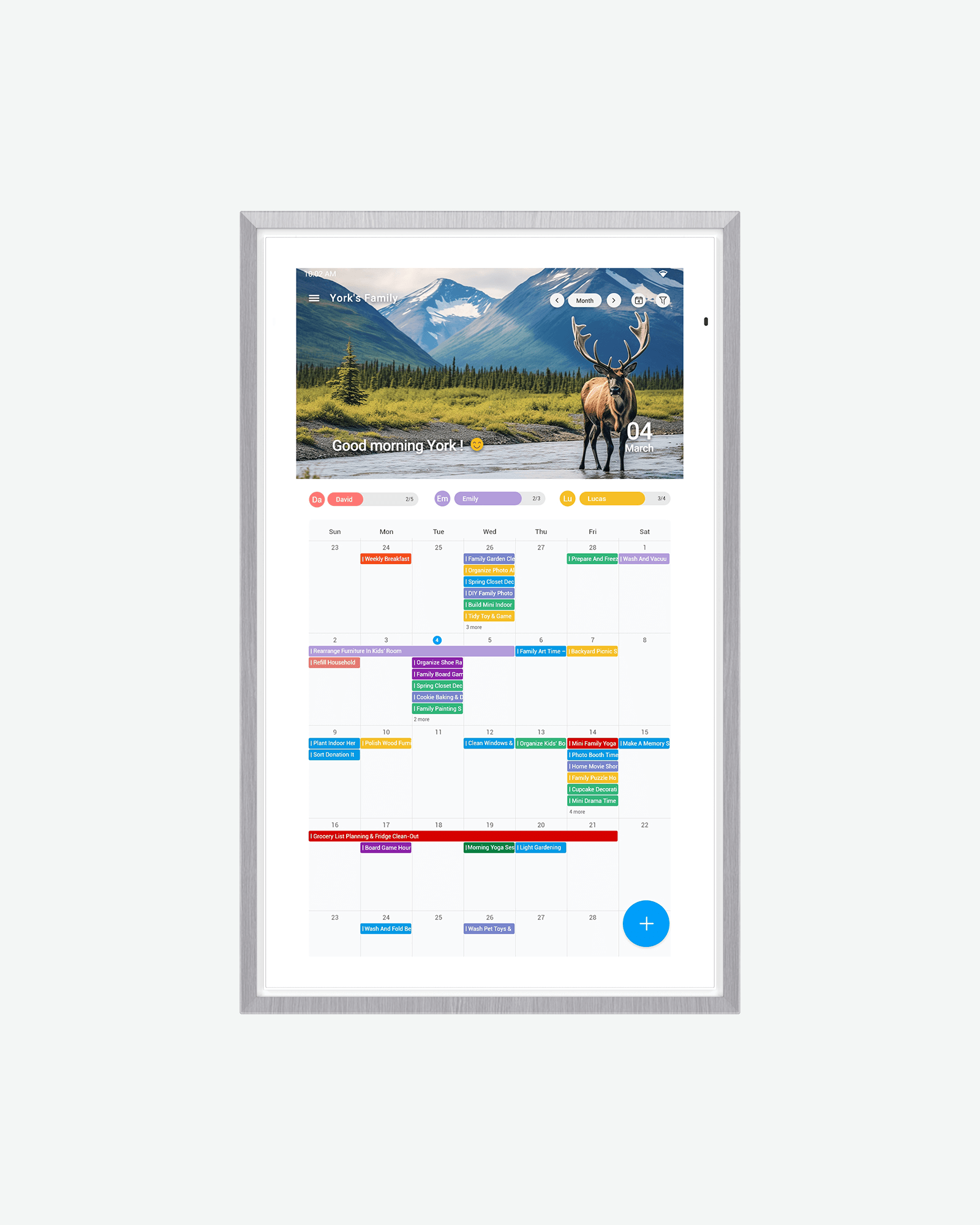 Apolosign 21.5" Digital Calendar, Dual Mode Smart Family Calendar