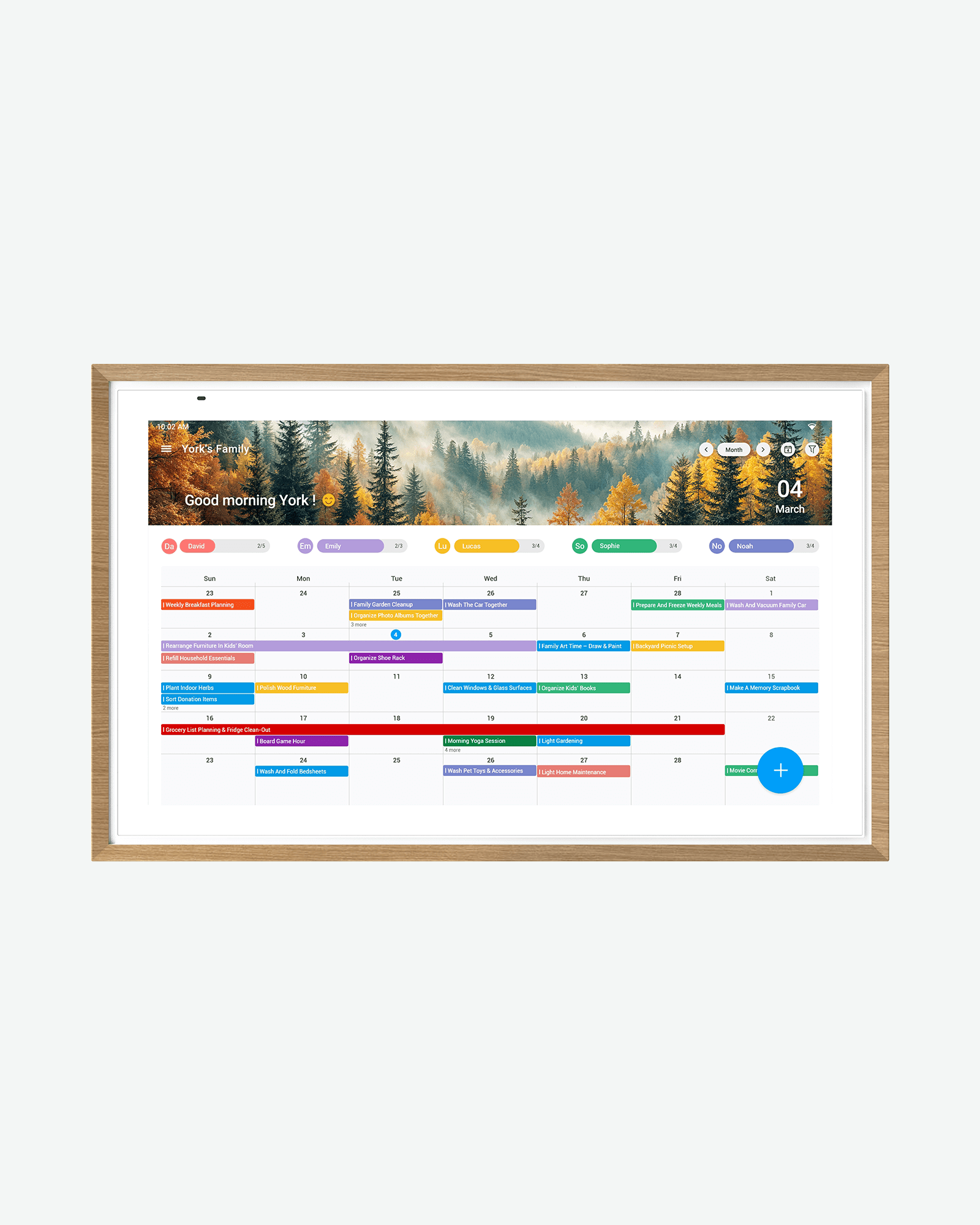 Apolosign 21.5" Digital Calendar, Dual Mode Smart Family Calendar