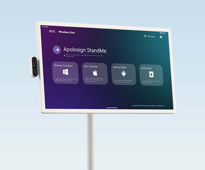 Portable smart screen used as a wireless display