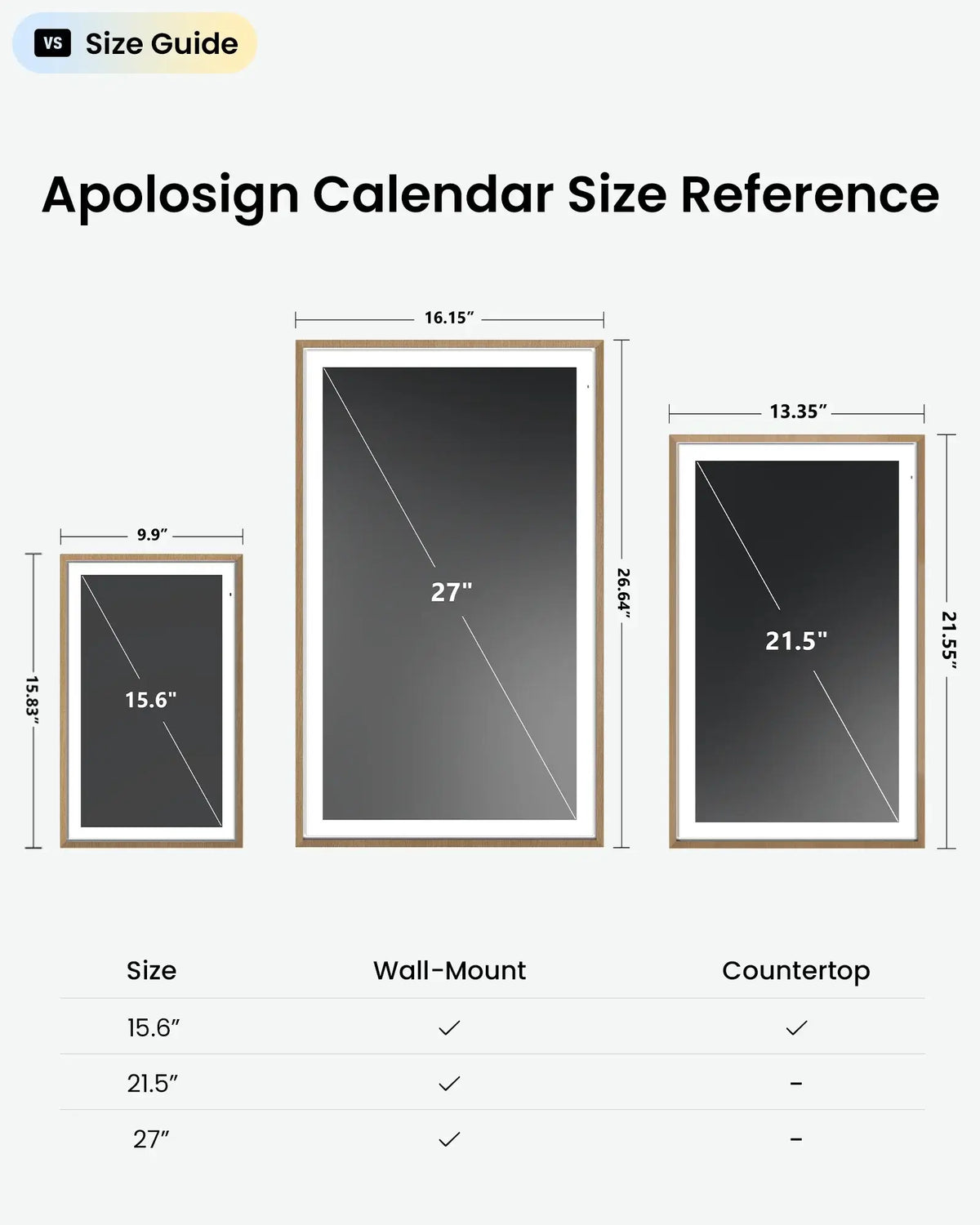 Apolosign 27" 4K Digital Calendar