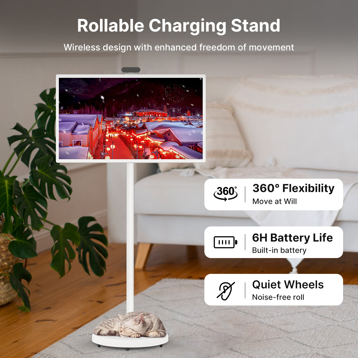 24" Portable Touch Screen Smart TV