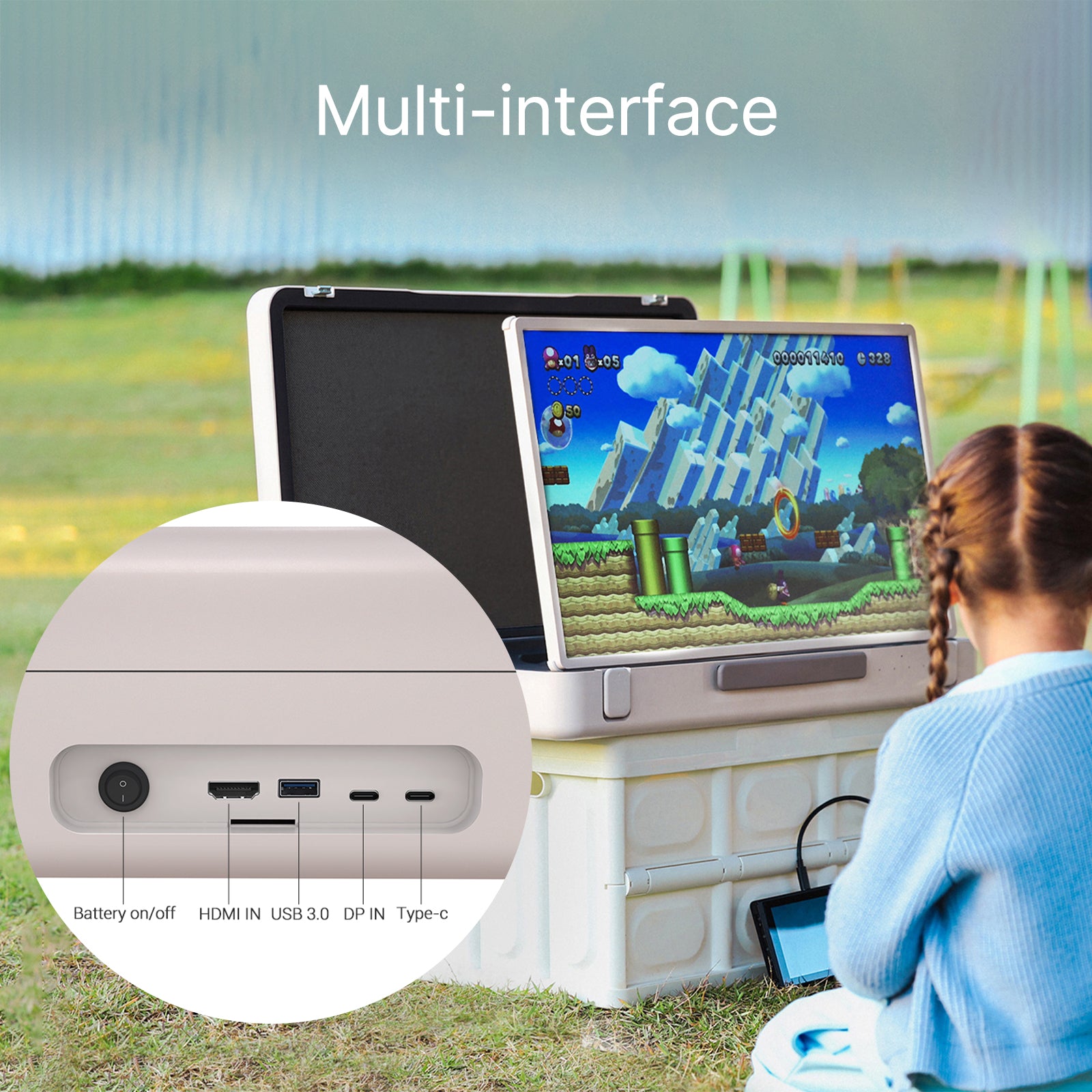 27" PackGo Briefcase Design Touch Screen TV