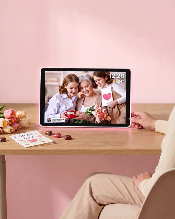 10" 2K Neon-Lit Digital Photo Frame